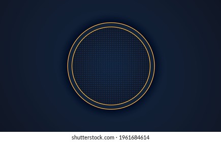 Modern black luxury background with blue line