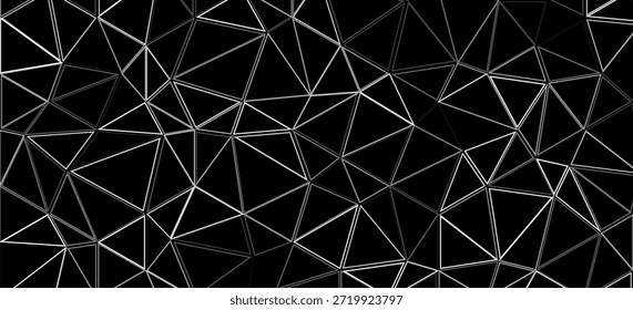 Moderno fondo de metal negro bajo poli