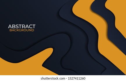 Modern black and orange concept background
