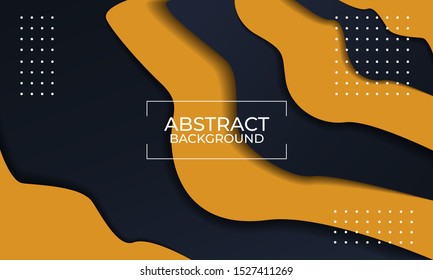 Modern black and orange concept background