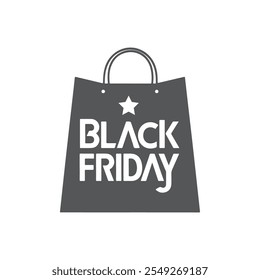  Logotipo de silhueta preta moderna para Black Friday, logotipo moderno e minimalista, design de silhueta vetorial, ilustração vetorial, logotipo criativo, ícone de vetor, modelo de design para Black Friday com peru,