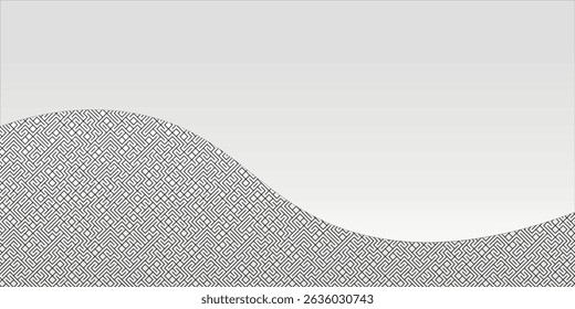 Elementos de línea dinámica paralela de inclinación negra moderna en un fondo sin costuras. Ilustración vectorial de onda geométrica moderna