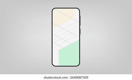 Modern black smartphone with map on white background. vector. - Powered by Shutterstock - Get 15% off with code: PIKWIZARD15