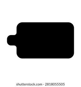 Modern black tablet device with rounded corner