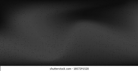 Moderner schwarzer Technologie-Hintergrund, Digital- und Connection-Konzept-Design, Vektorgrafik.