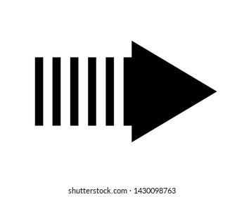 Modern black vector arrow isolated on white. Arrow icon. Arrow vector icon. Arrow. Arrows vector illustration