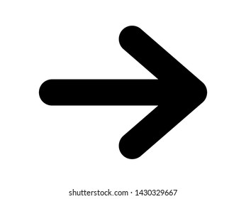Modern black vector arrow isolated on white. Arrow icon. Arrow vector icon. Arrow. Arrows vector illustration