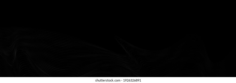 Modern black wave background vector