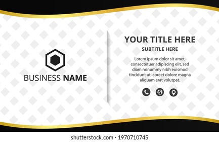 Modern Black Wavy Business Background