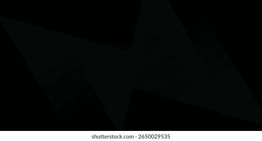 Modern black white abstract background. Minimal. Gradient. Dark grey banner with geometric shapes, lines, stripes, triangles. Design. Futuristic. Cut paper or metal effect. Origami, mosaic, geometry.