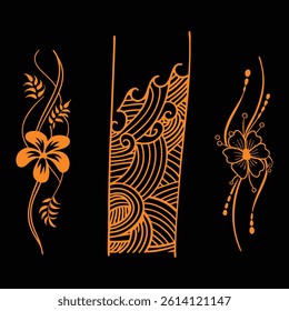 A modern black and white abstract flower wave line art collection featuring elegant floral designs. Perfect for prints, decor, and digital creative projects.