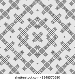 Modern black and white art deco seamless pattern ready for print