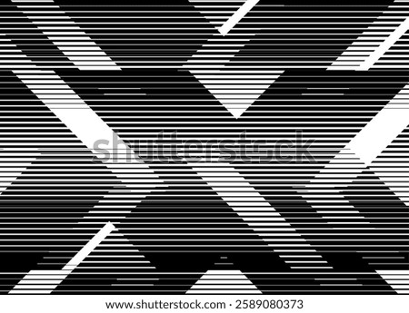 
Modern black and white background of thin broken lines forming abstract letters "X". Geometric style. Pattern for backgrounds, prints, web design and graphic projects.