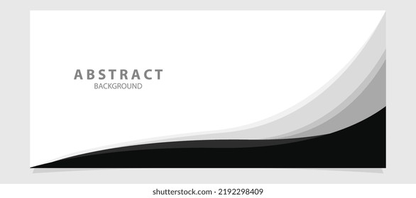 Modern black and white background wave vector template design perfect for marketing banners, business, advertising, webinars, etc