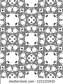 Modern black and white decorative vector pattern design for many creative ideas