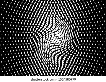 Modern black and white geometric pattern. For covers, business cards, banners, prints on clothes, wall decor, posters, canvases, websites, posts on social networks, videos. Vector graphics
