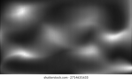 Modern Black and White Gradient Line Pattern Vector Illustration.