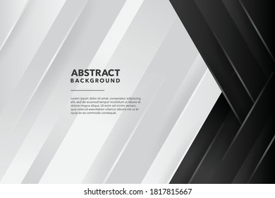 plantilla moderna de diseño de fondo abstracto en blanco y negro