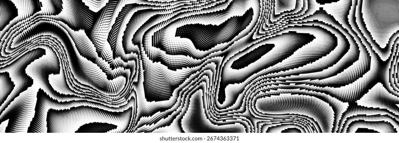 Fondo moderno de puntos de grunge en blanco y negro EPS 10