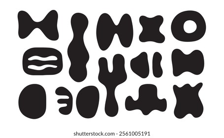 Modern Black and White Organic Vector Pack