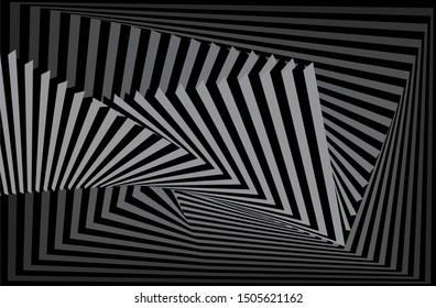 
Modern black and white pattern of straight lines. For covers, business cards, banners, prints on clothes, wall decor, posters, canvases, sites, videos. Vector background