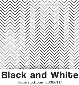Modern Black and White Seamless Pattern. Vector Illustration