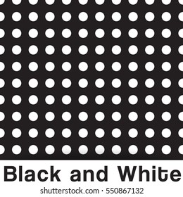 Modern Black and White Seamless Pattern. Vector Illustration