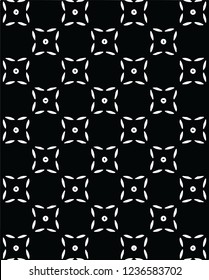 Modern black and white simple vector pattern decorative shape design for creative ideas