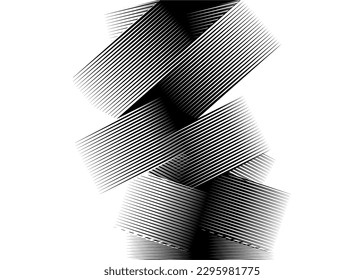 Modern black and white striped pattern. Abstract strokes. For web design, digital printing, printing, textiles, wallpaper, interior decor, packaging. Trendy vector background