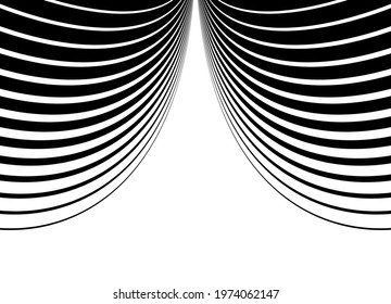 Modern black and white striped vector background for web design, printing, outdoor advertising