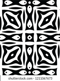 Modern black and white stylish vector pattern decorative shape for many creative ideas