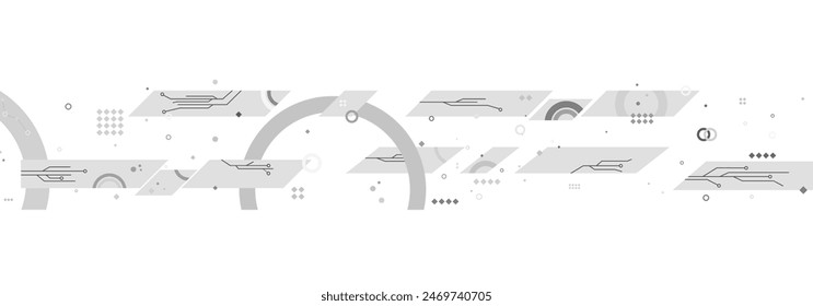 Modernes Schwarz-Weiß-Vektorgrafik-Design von Mustern und Kreisen zu einem modernen Hintergrund kombiniert. Dieser Bildschirmhintergrund-Hintergrund ist eine Light-Version.