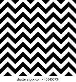 MODERN black and white ZIG ZAG pattern