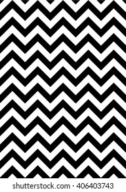 MODERN black and white ZIG ZAG pattern