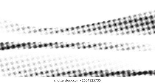 Modern black-white gradient halftone dots background. Pop art in vector illustration for your creative design 