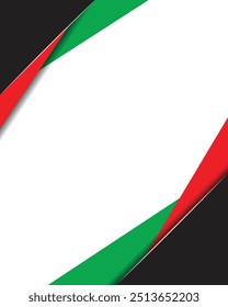 Formas geométricas abstratas de plano de fundo de borda em branco modernas
