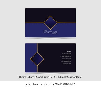modern blank business card template