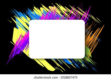 Modern blank frame abstract stripes  Abstract banner  Gradient background  Stock image  EPS 10 