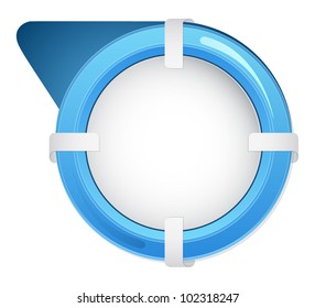 Modern blank website banner or template