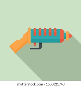 Modern blaster icon. Flat illustration of modern blaster vector icon for web design