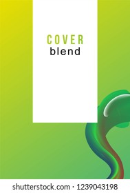 Modern blend line background vector template for brochure, template flyer cover and catalog , abstract fluid 3D shapes full colors , graphic illustratin isolated gradient modern
