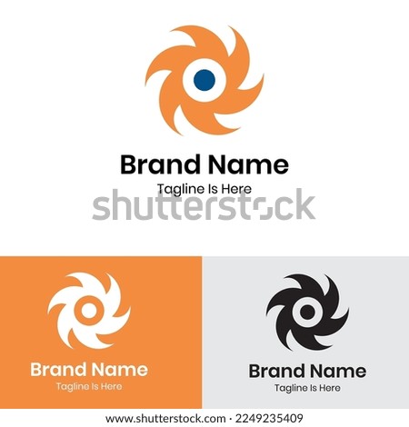 
Modern Blender blade logo design
