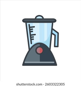 Modern Blender High Quality and Editable Vector Illustration For Kitchen Set Tool Design Theme