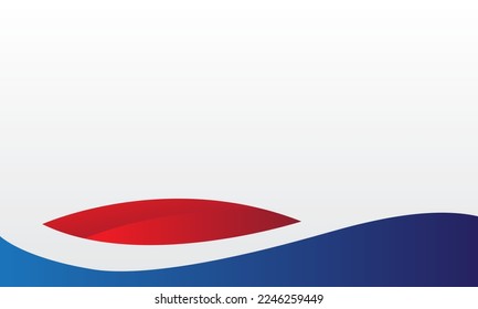 Modern blinded red blue abstract wave background for business presentation