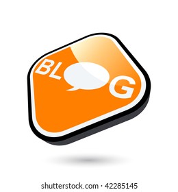 modern blog sign