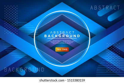 Modern blue 3d dynamic line background. Abstract modern background