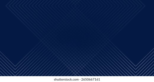 Fondo azul moderno con líneas de flecha brillantes. Diseño simple de líneas geométricas azules brillantes. Buenas ilustraciones de arte natural