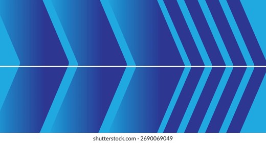 Fondo Abstractas azul moderno con flechas y puntos de semitono
