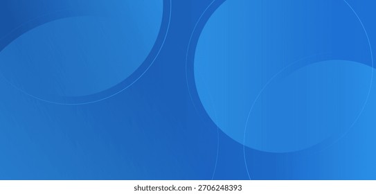 Modern blue abstract background with circular shapes and subtle gradients.