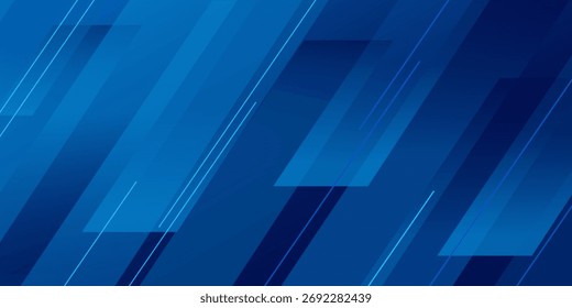 Fondo abstracto azul moderno con líneas geométricas diagonales y Formas de gradiente, diseño de patrón de tecnología futurista para Anuncio digital, presentación, Sitio web, cubierta de negocios, Plantilla corporativa.